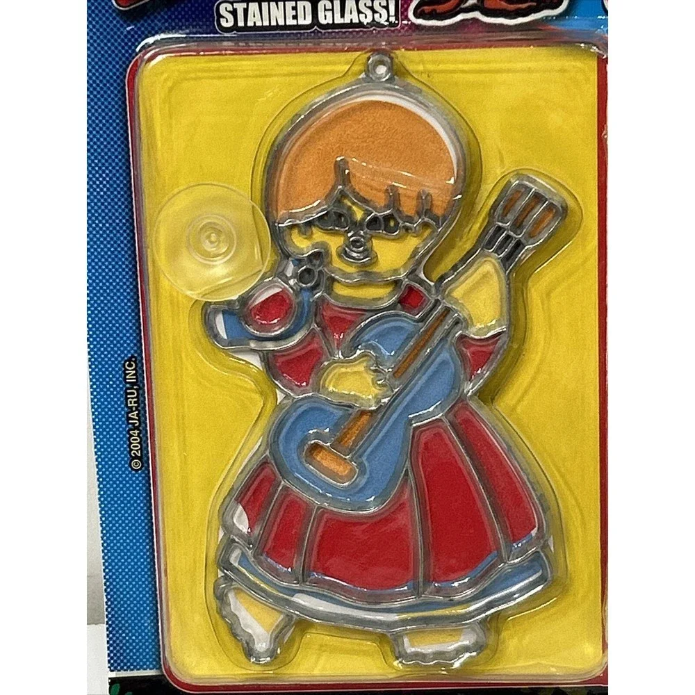 Ja-Ru Window Art Stained Glass Guitar Girl Kit Arts & Crafts Suncatcher Sealed
